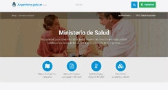 Desktop Screenshot of aguasegura.msal.gov.ar